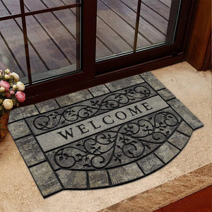 Heavy Duty Rubber Welcome Mat – Non-Slip, Outdoor, 24" x 36"