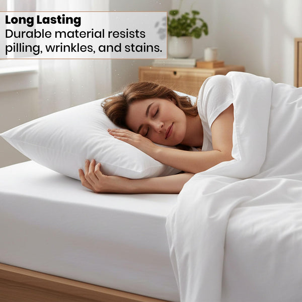 Polycotton Pillowcases Bulk Pack – Standard, Queen & King