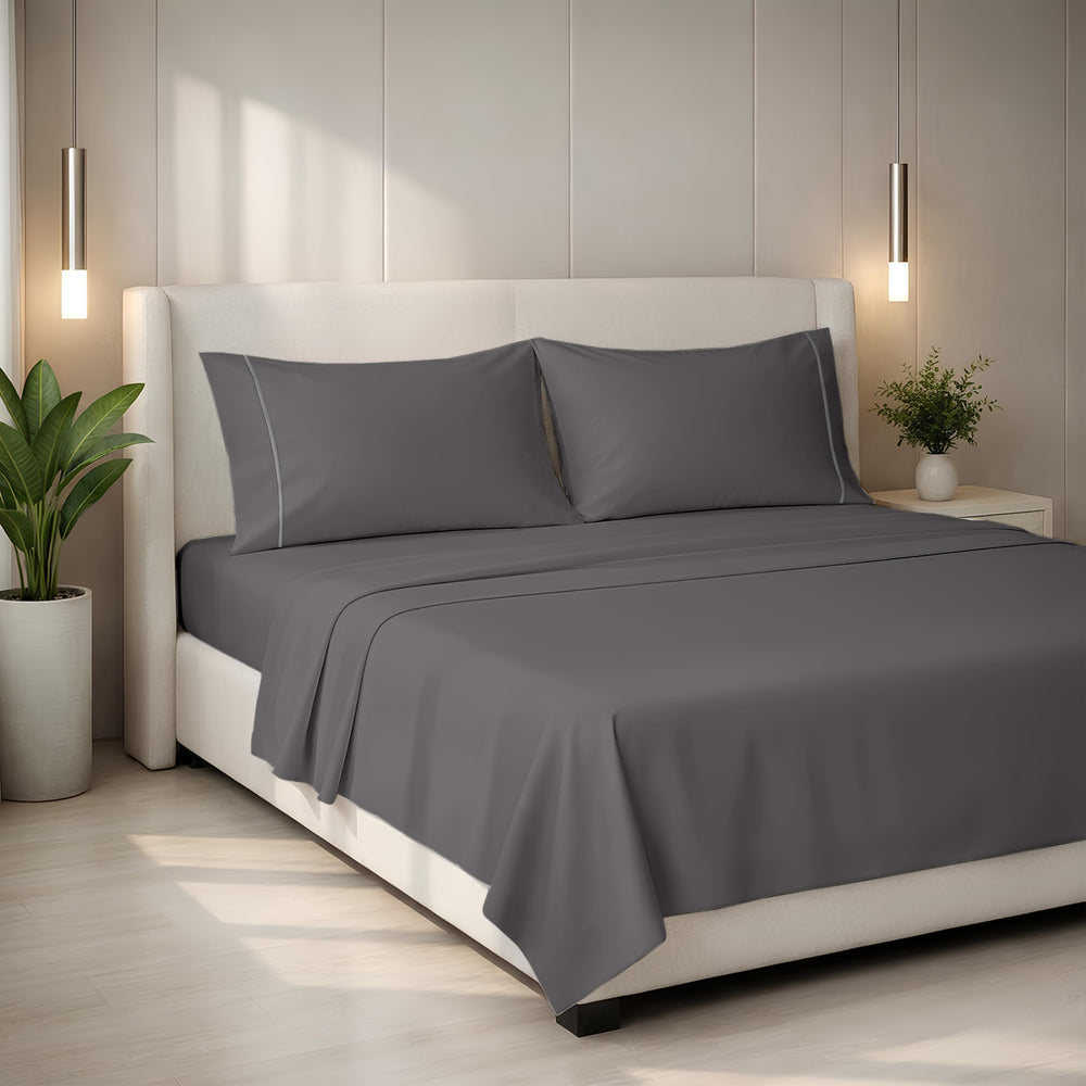 Egyptian Cotton Sateen Sheet Set – Deep Pocket, Hotel Quality