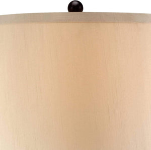 Mission Cage Table Lamps Set of 2 with Night Light, 33" Tall