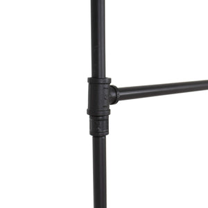 Industrial Pipe Double Rail Clothing Rack