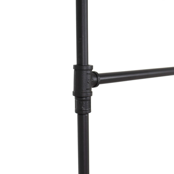 Industrial Pipe Double Rail Clothing Rack