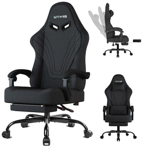 Big and Tall Ergonomic Gaming Chair with Footrest & Lumbar Support
