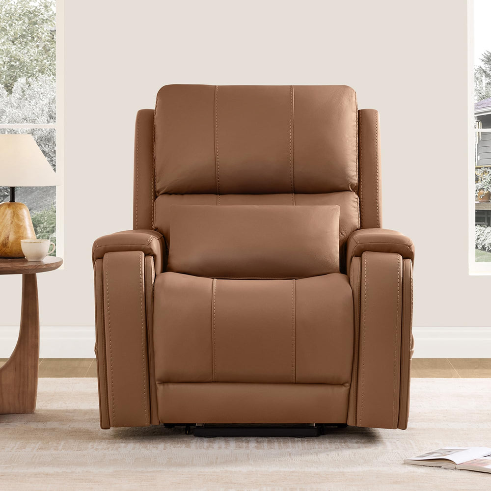 Power Lift Recliner Chair with Heat and Massage – Genuine Leather