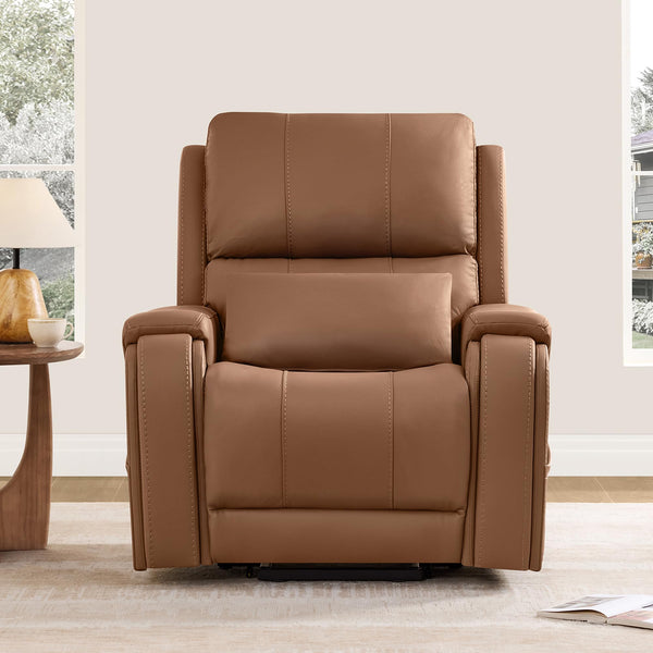 Power Lift Recliner Chair with Heat and Massage – Genuine Leather