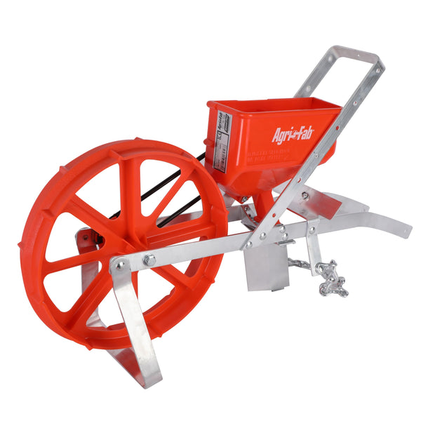 Push Garden Seeder Planter — 7 Seed Plates, 3 lb Hopper, Adjustable Row Marker