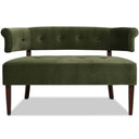 Upholstered Tufted Entryway Bench with Back Settee