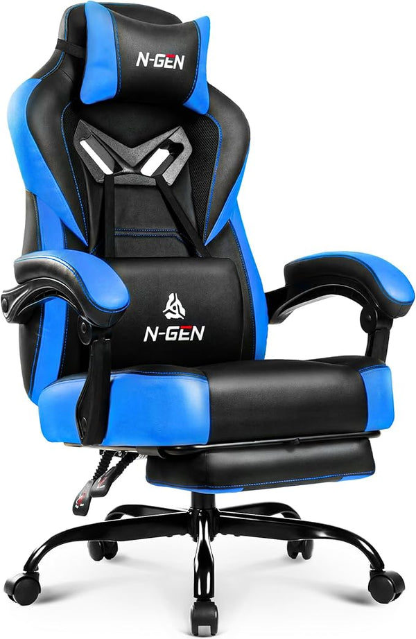 Big & Tall Ergonomic Gaming Chair with Footrest