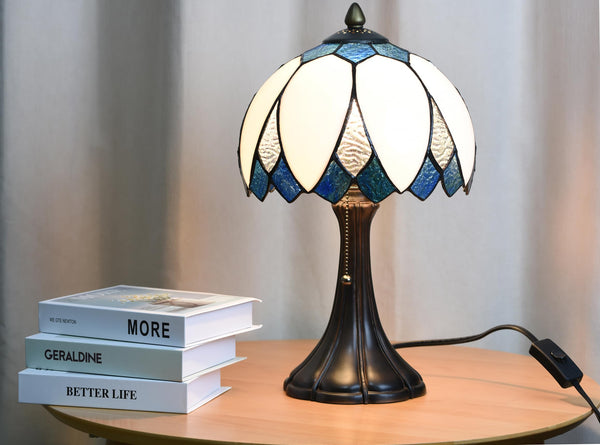 Tiffany Stained Glass Lotus Table Lamp