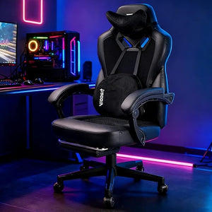 Ergonomic Gaming Chair with Mesh Back & Lumbar Support