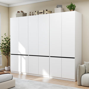 Freestanding Wardrobe Closet with Doors