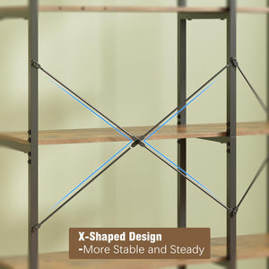 5-Tier Deformable Corner Bookshelf