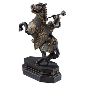 Wizard Chess Knight Bookend - Black