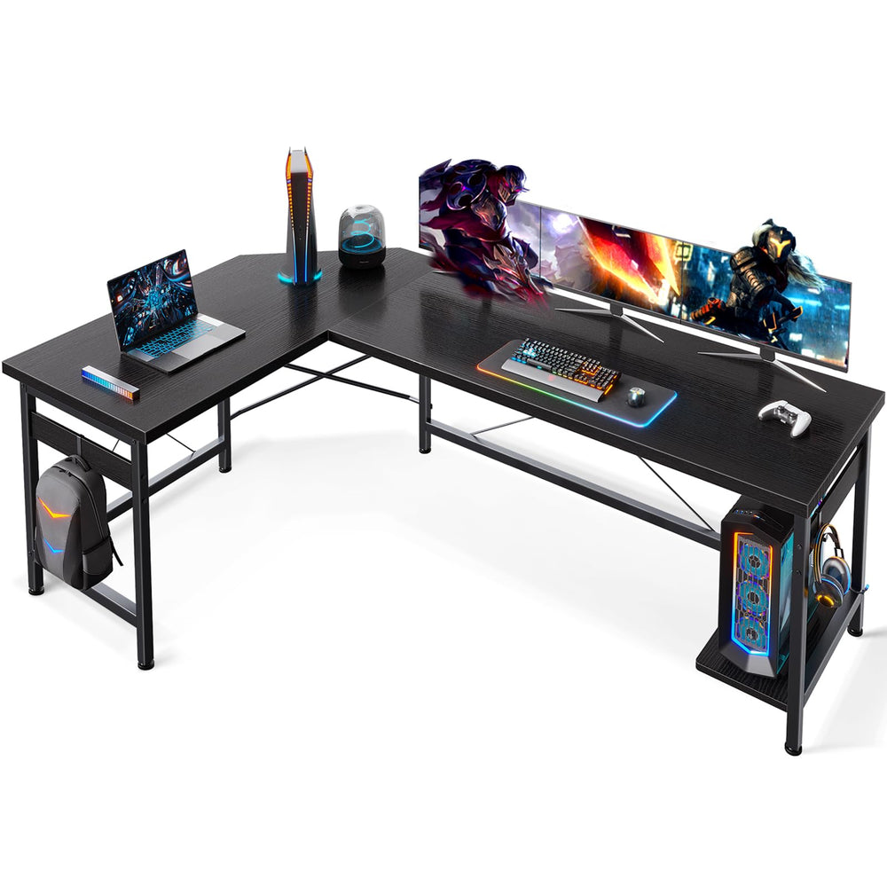 66" L-Shaped Corner Gaming & Home Office Desk