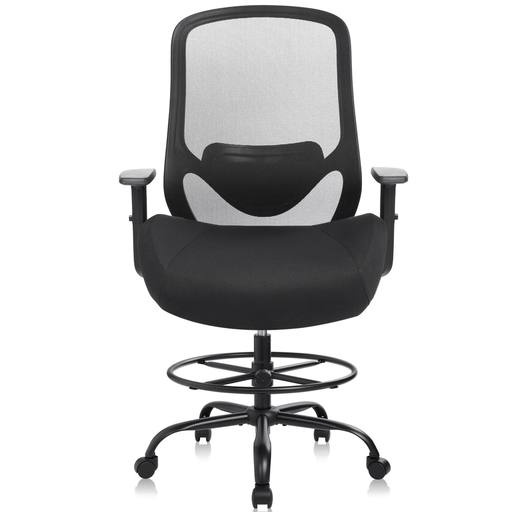 Ergonomic High-Back Drafting Chair with Lumbar Support