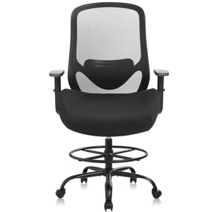 Ergonomic High-Back Drafting Chair with Lumbar Support