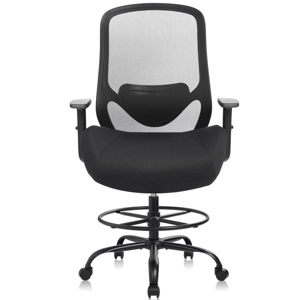 Ergonomic High-Back Drafting Chair with Lumbar Support