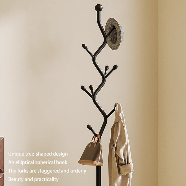 Metal Coat Rack with 8 Hooks – Tree Branch Design