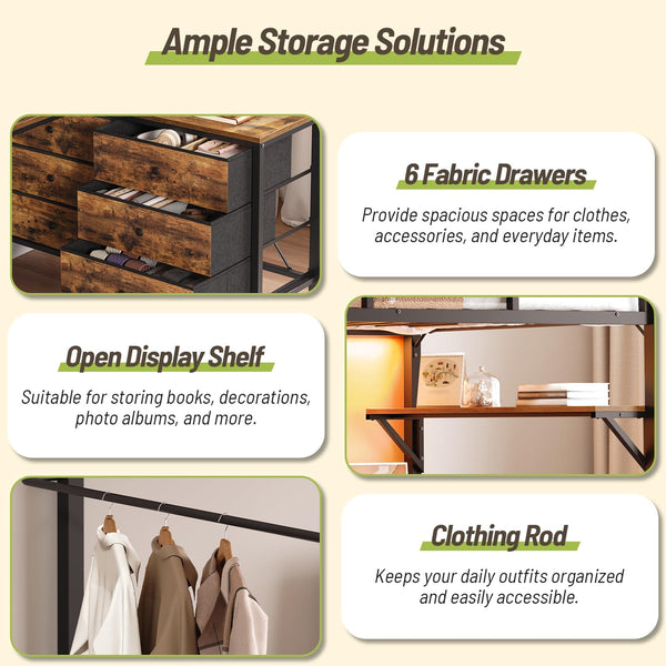 Twin Loft Bed with L-Shaped Desk, LED Lights & Storage