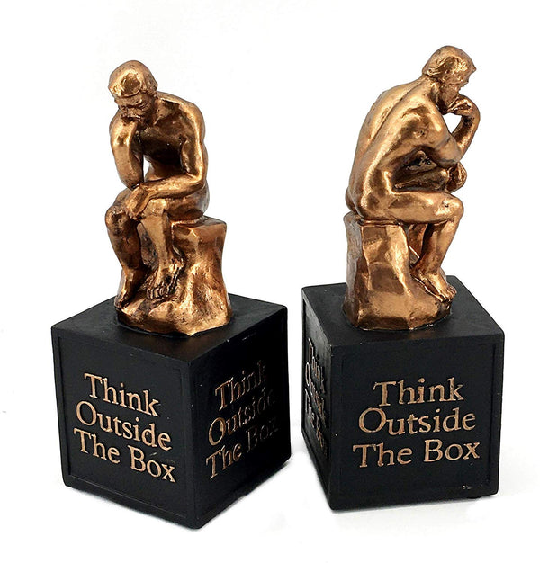Thinker Bookends Set of 2