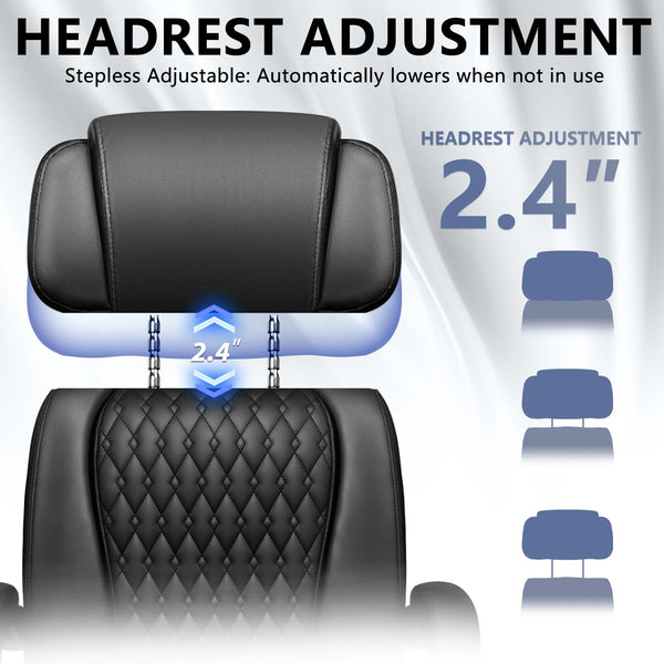 Ergonomic Executive Office Chair with Footrest — 400lbs Capacity