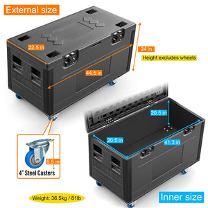 Heavy Duty ATA Road Case with Wheels & Casters