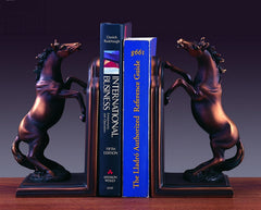 Bronze Plated Horse Bookends Set of 2
