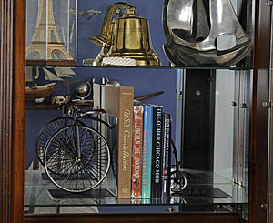 Vintage High Wheeler Bicycle Bookends – Iron Metal, Black