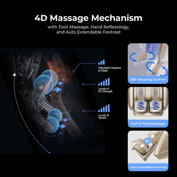 4D Full Body Massage Chair with Zero Gravity