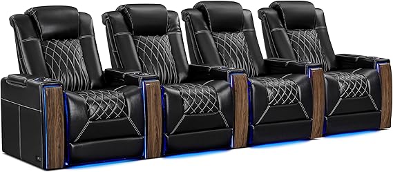 Home Theater Power Recliner Seating with Heat & Massage