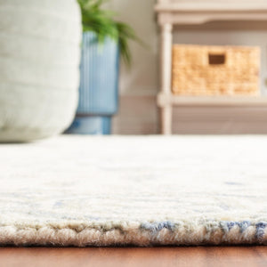 Hand-Tufted Wool Area Rug – 10' x 14' Geometric Dip Dye