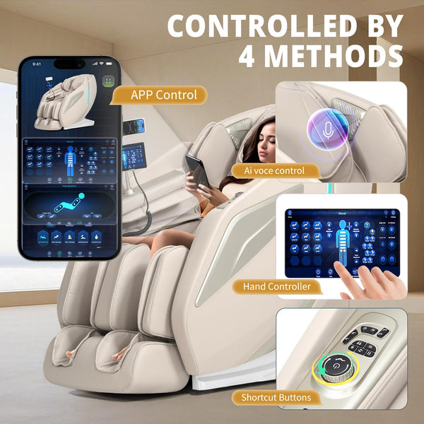 4D Massage Chair Full Body Zero Gravity Recliner