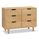 6-Drawer Wood Dresser for Nursery & Kids Bedroom