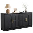 66.5" Wood Sideboard Buffet Cabinet with Arched Doors