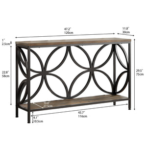 Industrial Console Table 47.24"