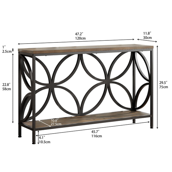 Industrial Console Table 47.24"