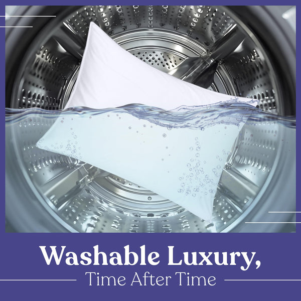 Down Alternative Bed Pillows Set of 2 – Cooling, Machine Washable