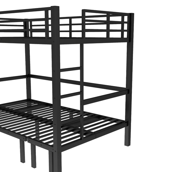 Twin XL Over Twin XL Futon Bunk Bed with Sofa