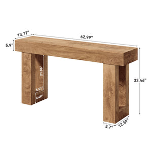 63-Inch Console Table for Entryway, Sofa Table, Hallway & Living Room