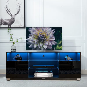LED TV Stand with Storage Drawers & Shelves