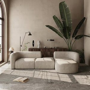 Modern Velvet Sofa Couch with Deep Seating