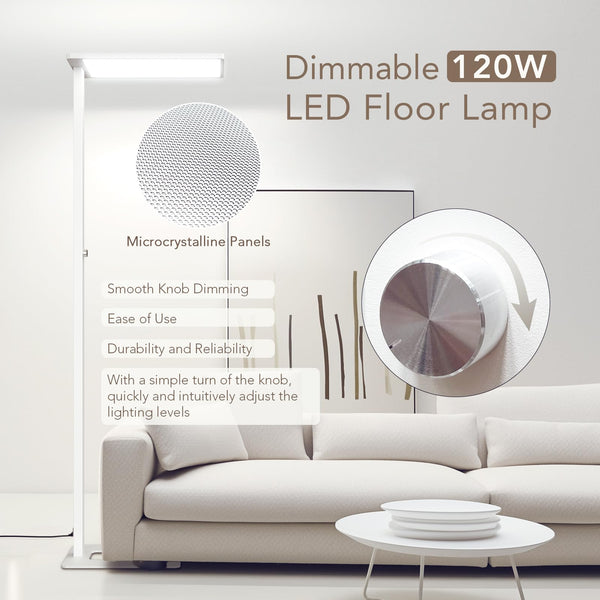 120W LED Floor Lamp – Full Spectrum Reading Light