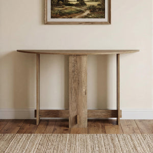 Half-Moon Console Table, 51" Entryway & Sofa Table