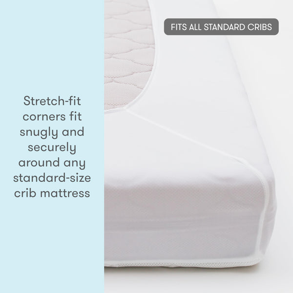 Waterproof Quilted Crib Mattress Pad