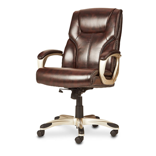 Executive High Back Office Chair with Padded Armrests & 360° Swivel