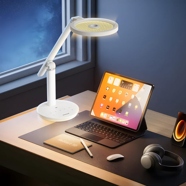 LED Desk Lamp 800LM Dimmable Eye-Caring Reading Light with Timer