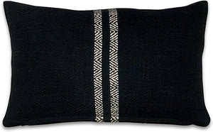 Lumbar Pillow Cover 12x20 – Cotton Textured Accent Cushion
