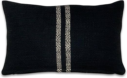 Lumbar Pillow Cover 12x20 – Cotton Textured Accent Cushion
