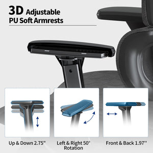Ergonomic Mesh Office Chair with Adjustable Lumbar Support