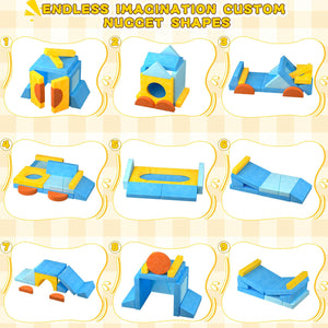 Modular Kids Play Couch 15-Piece Set